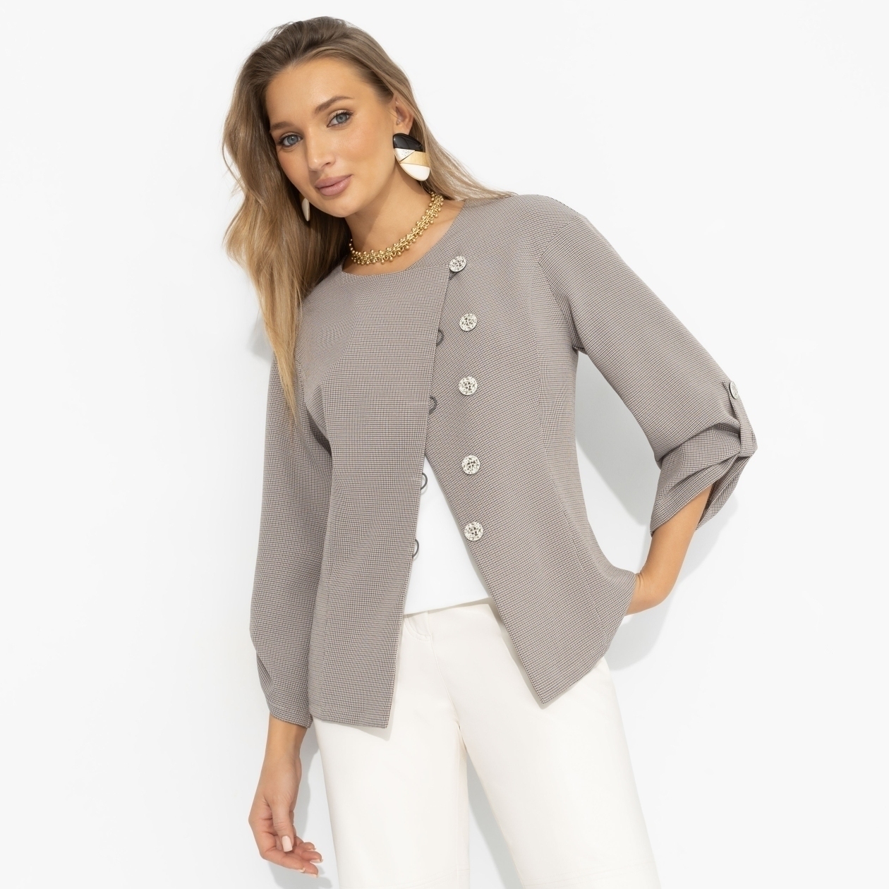 Жакет Сжечь рамки. Состав: 65% п/э, 30% вискоза, 5% спандекс