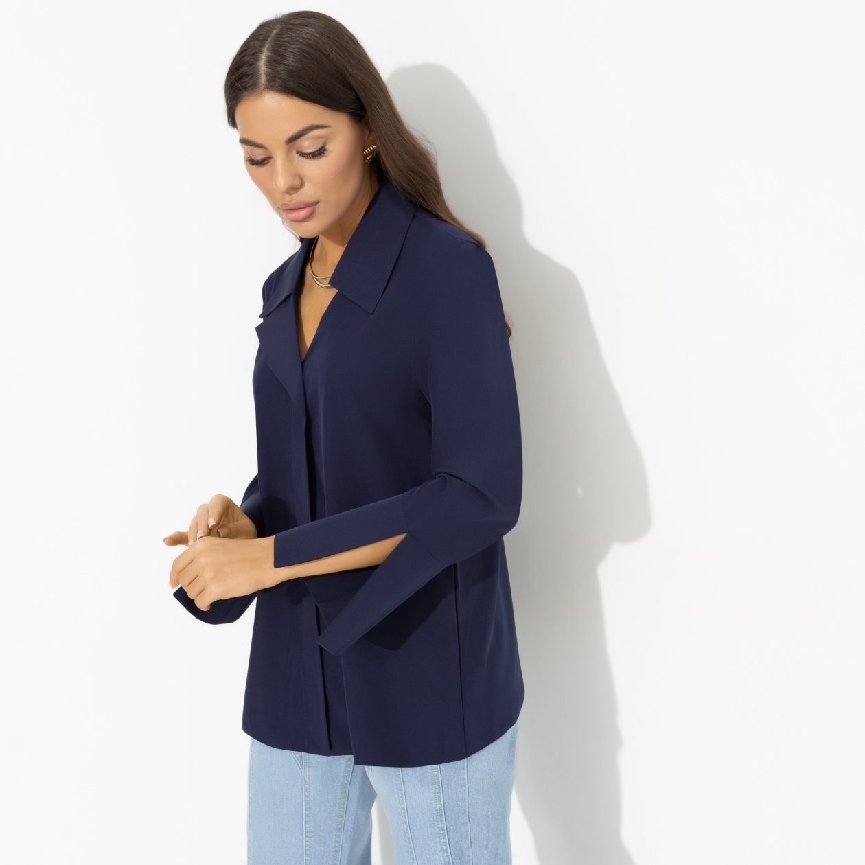 Блуза Амбассадор стиля (new). Состав: 95% п/э, 5% эластан