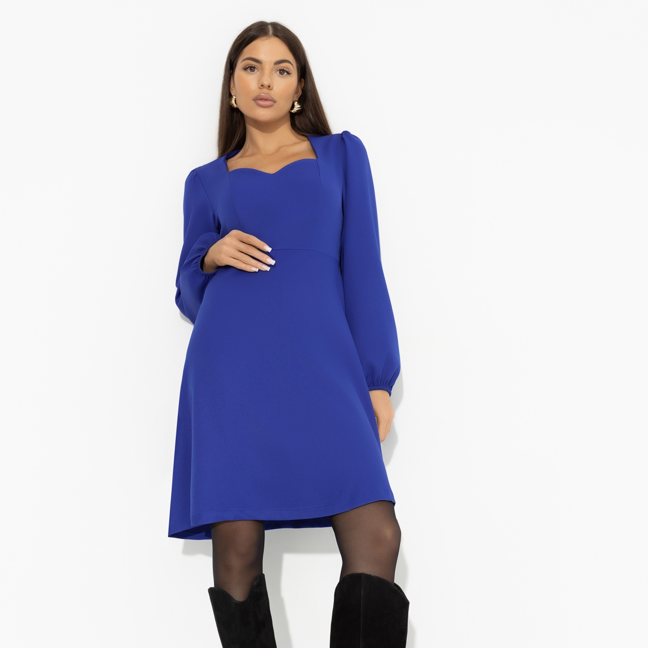 Платье Успешный прогрев (new). Состав: 60% полиэстер, 37% вискоза, 3% спандекс