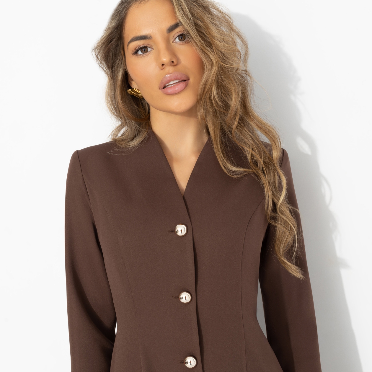 Платье Особа опасна (брауни). Состав: 95% п/э, 5% эластан