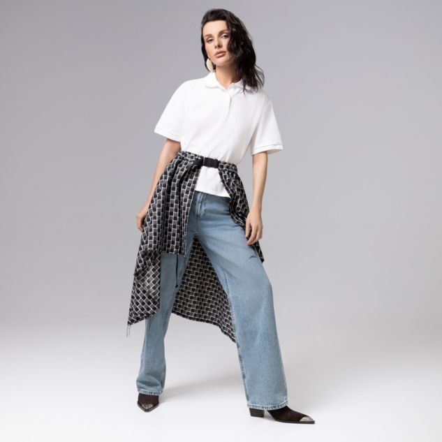 Юбка-килт Игра теней (серый) 