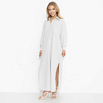 Платье-рубашка В самое сердце (круиз). Состав: 65% п/э, 30% вискоза, 5% эластан