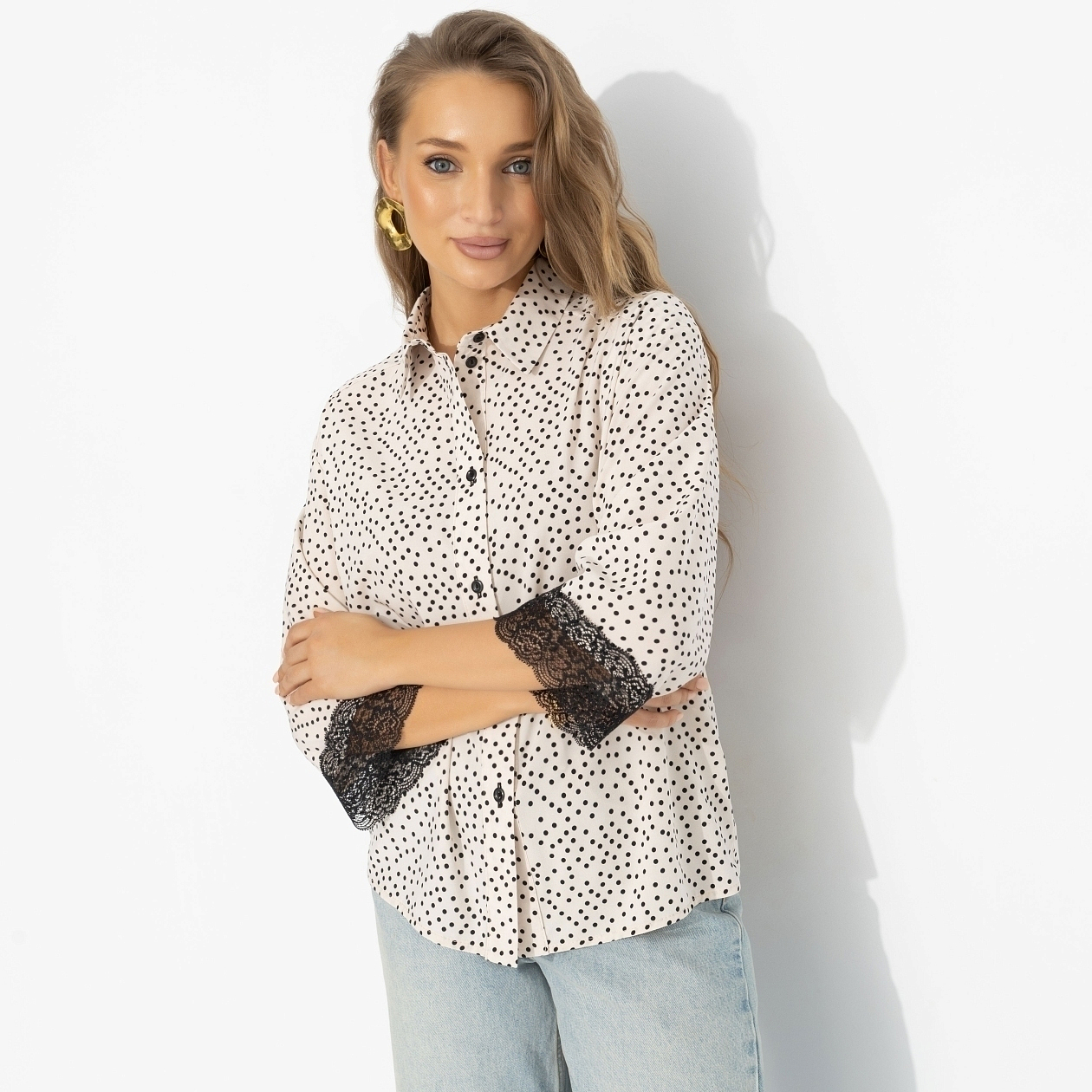 Рубашка Работаю красиво (оригинал). Состав: 95% п/а, 5% спандекс