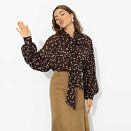 Блуза Привлекаю удачу (американо). Состав: 100% полиэстер