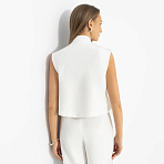 Прямая речь (белый). Состав: 60%  п/э, 37%  вискоза, 3% спандекс