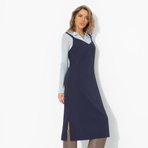 Сарафан Для важных свиданий (синий). Состав: 75% полиэстер, 20% вискоза, 5% эластан