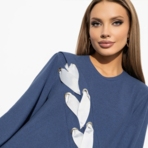 Милая бунтарка (гламур). Состав: 65% п/э, 30% вискоза, 5% спандекс