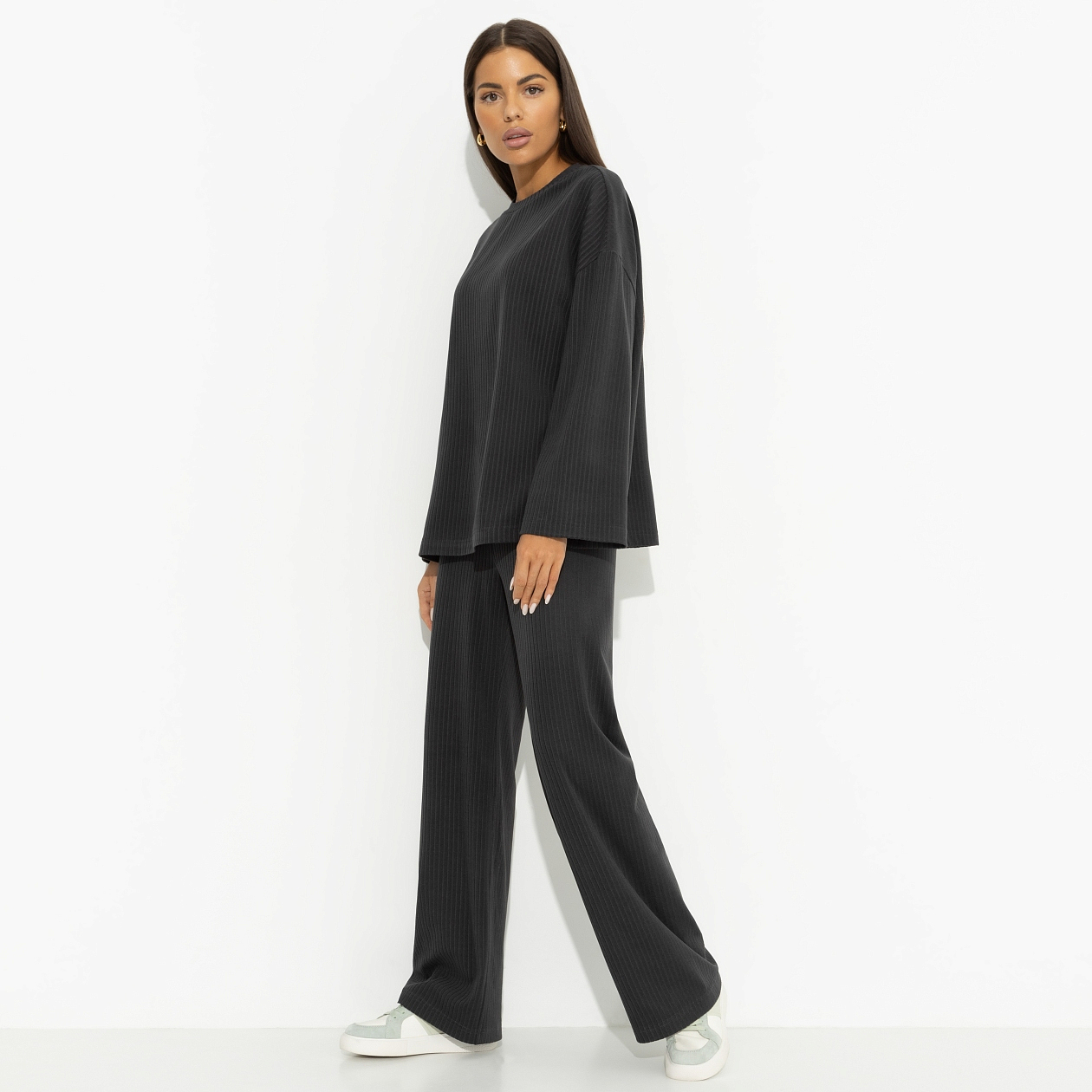 Брюки Сладкое воспоминание. Состав: 40% п/э, 35% вискоза, 20% акрил, 5% спандекс