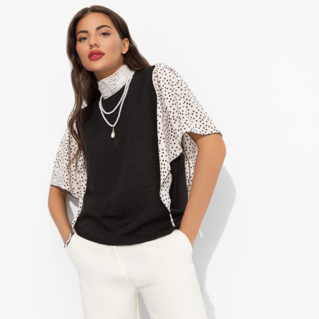 Блуза Значение моды (черная) 