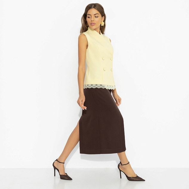 Комплект с юбкой Игра контраста (2 в 1, стиль) 