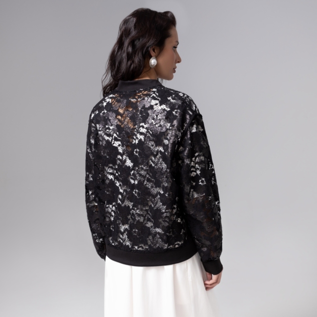 Бомбер Секрет смелости (чёрный) 