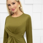 Платье Беспроигрышная формула (хаки). Состав: 95% п/э, 5% эластан