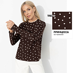 Лонгслив Личный стандарт (какао). Состав: 100% вискоза