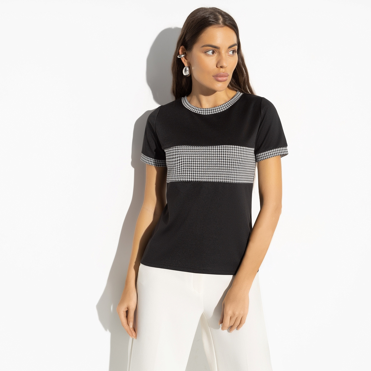 Футболка Неповторимая ты (new). Состав: 65% п/э, 30% вискоза, 5% стрейч