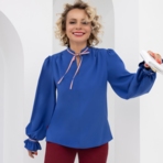 Блуза Круиз по трендам (гламур). Состав: 65% п/э, 30% вискоза, 5% эластан