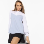 Блуза С высоты очарования (с поясом). Состав: 95% п/э, 5% эластан