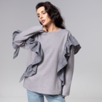 Лонгслив Гардеробная магия. Состав: 65% п/э, 30% вискоза, 5% спандекс