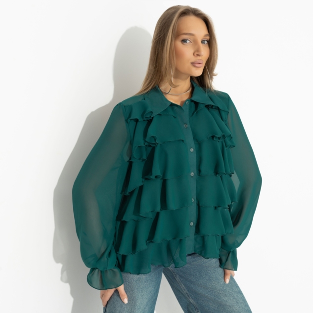 Блуза Гипнотический стиль (зеленая) 