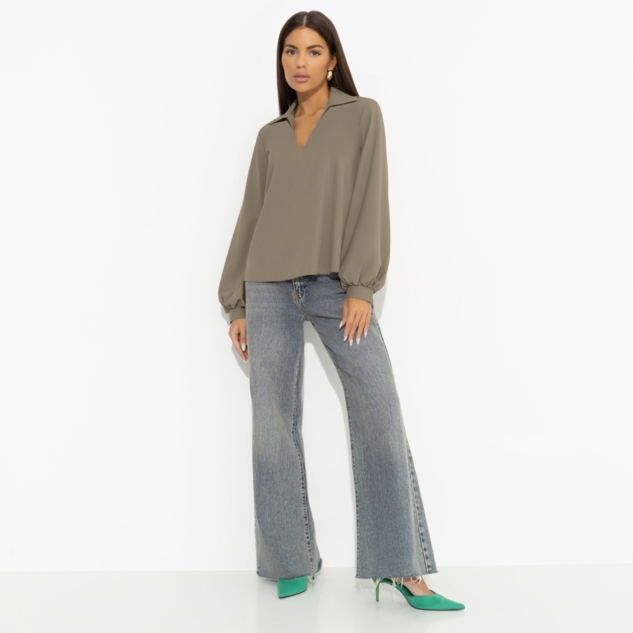 Блуза Личные границы (зеленый чай) 