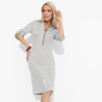 Платье Платье, которое говорит за тебя (серое). Состав: 65% полиэстер, 30% вискоза, 5% эластан