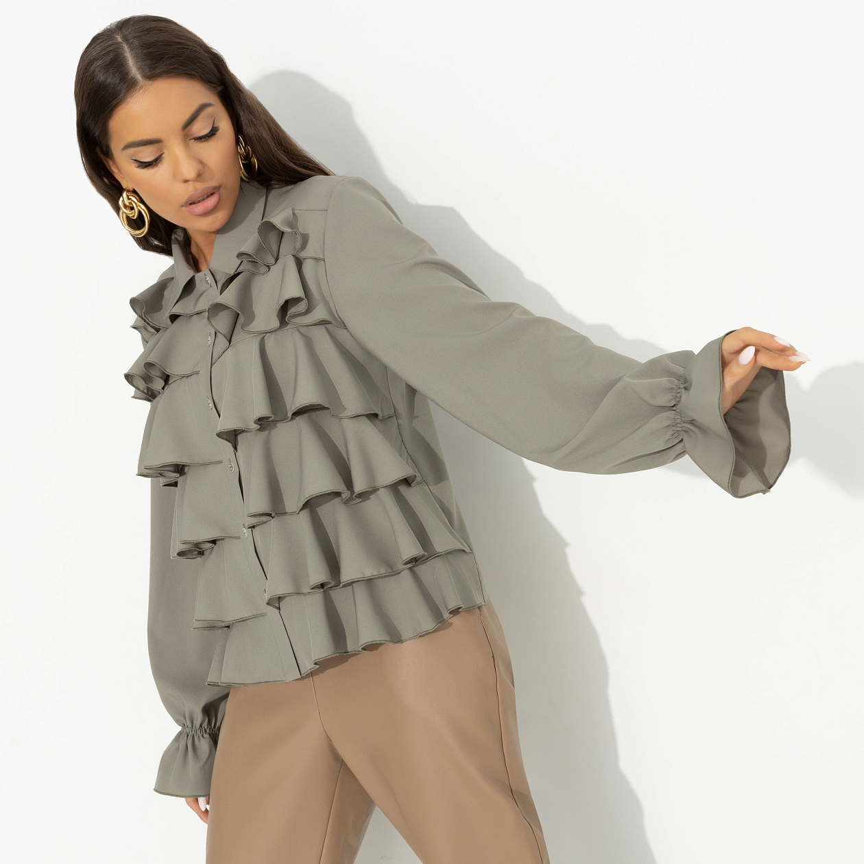 Блуза Гипнотический стиль. Состав: 95% полиэстер, 5% эластан