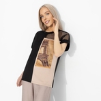 Футболка Ты в деле (стиль). Состав: 65% п/э, 30% вискоза, 5% стрейч