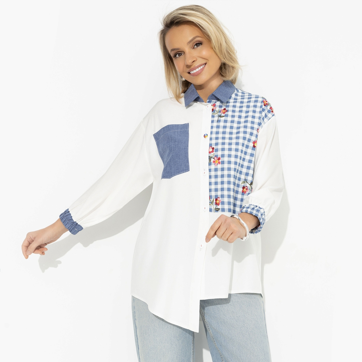 Жемчужина образа (white). Состав: 50% вискоза, 30% хлопок, 20% полиэстер