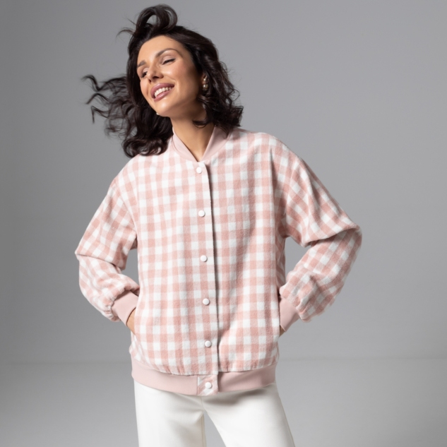 Бомбер Движение вперед (розовый) 