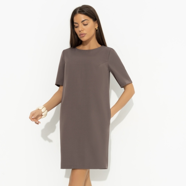 Платье Виртуальные будни (brown) 