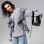 Лонгслив Гардеробная магия. Состав: 65% п/э, 30% вискоза, 5% спандекс