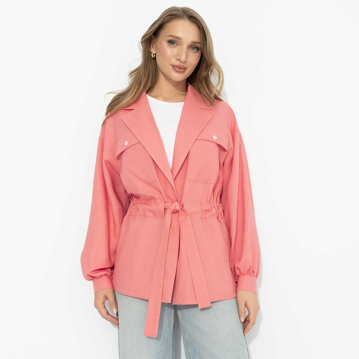 Чистый стиль. Состав: 50% полиэстер, 50% вискоза