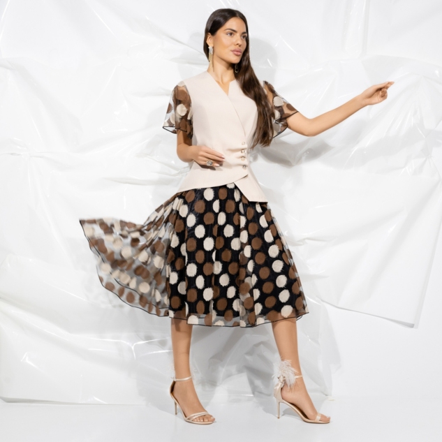 Костюм с юбкой Шаг к тебе (brown, 2 в 1) 