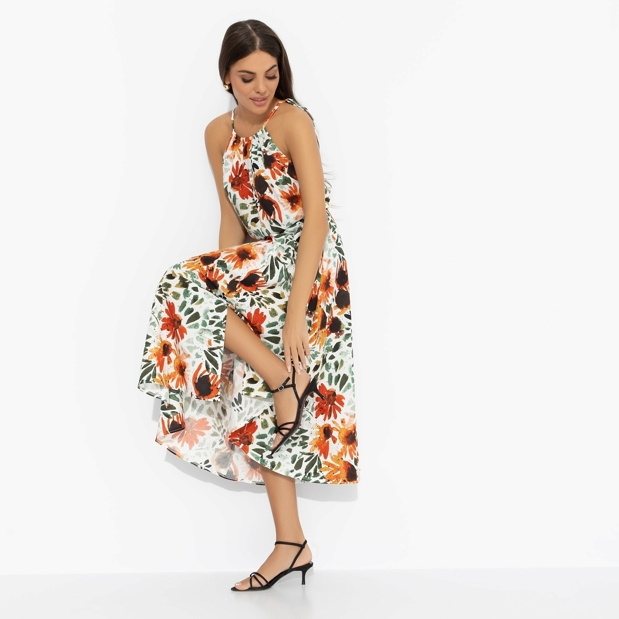 Сарафан Внезапное свидание (яркая). Состав: 100% вискоза