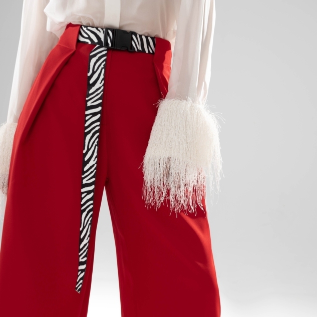 Брюки Lifestyle (рэд, с поясом) 