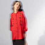 Нежный шум (красная). Состав: 65% п/э, 35% вискоза