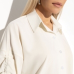 Блуза Успешный фэшн (milk). Состав: 95% п/э, 5% эластан