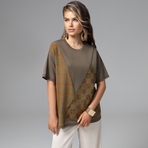 Футболка Грань опасности (фэшн). Состав: 50% п/э, 30% вискоза, 15% нейлон, 5% спандекс