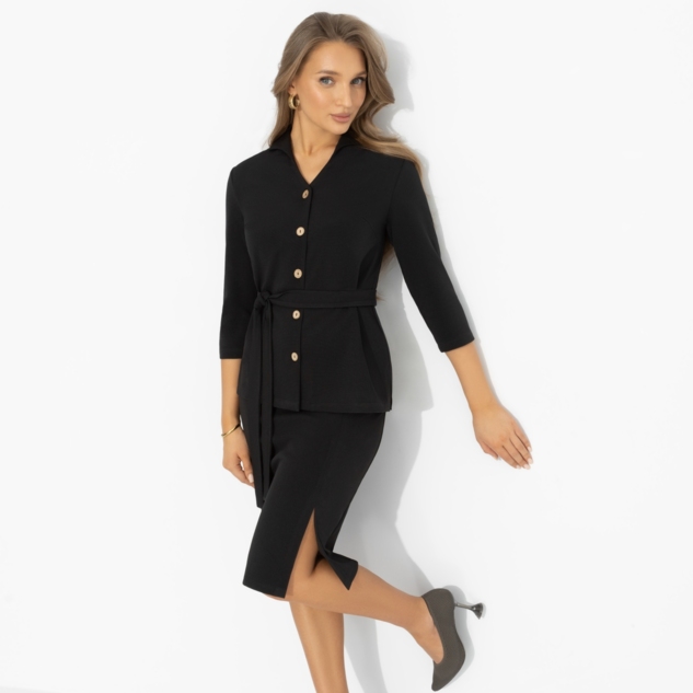 Костюм с юбкой Гордая и дикая (2 в 1, с поясом) 