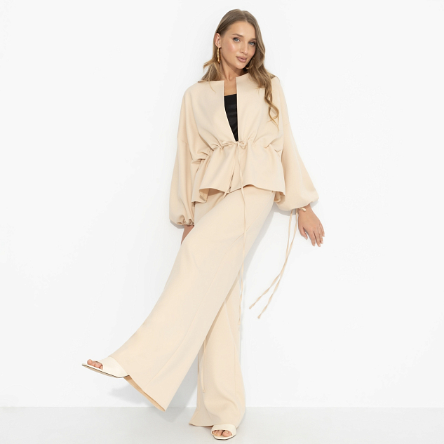 Брючный костюм Серьезная леди (2 в 1, пудра) 