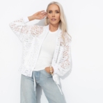 Бомбер Эпичный шик (white). Состав: 95% п/э, 5% спандекс