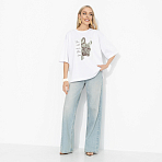 Футболка Мода-мания (с намёком). Состав: 65% п/э, 30% вискоза, 5% стрейч