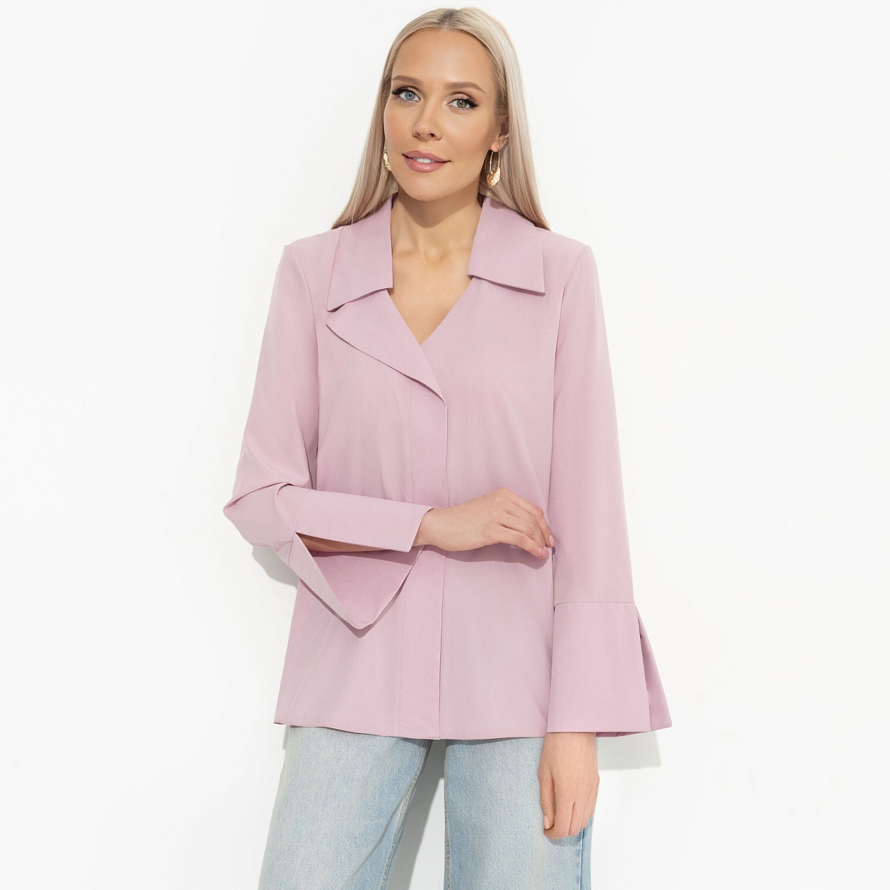 Блуза Амбассадор стиля (pink). Состав: 95% полиэстер, 5% эластан