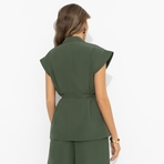 Слишком модно (зелёный). Состав: 60% полиэстер, 37% вискоза, 3% спандекс