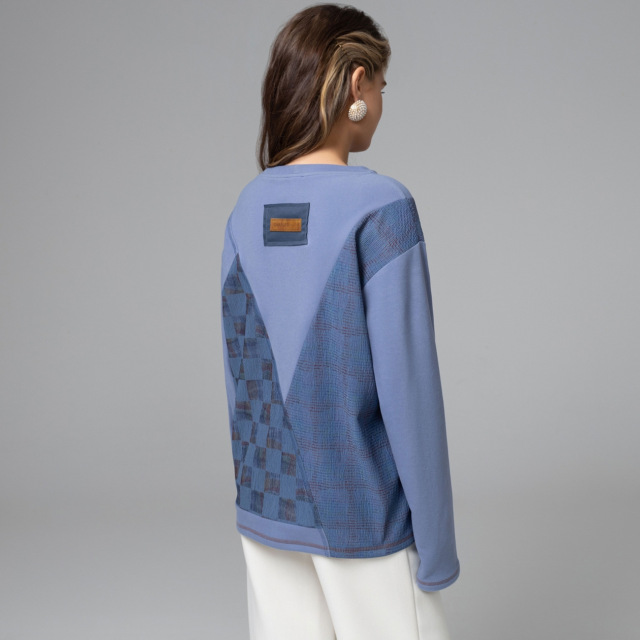 Лонгслив Стиль вне закона (голубой). Состав: 95% п/э, 5% спандекс