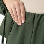 Брючный костюм Серьезная леди (2 в 1, хаки). Состав: 95% полиэстер, 5% эластан