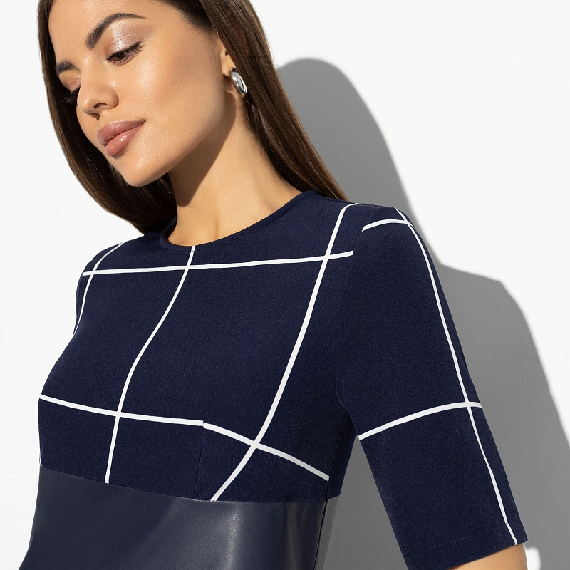 Платье Идеал красоты (style blue). Состав: 55% п/у волокно, 45% полиэстер