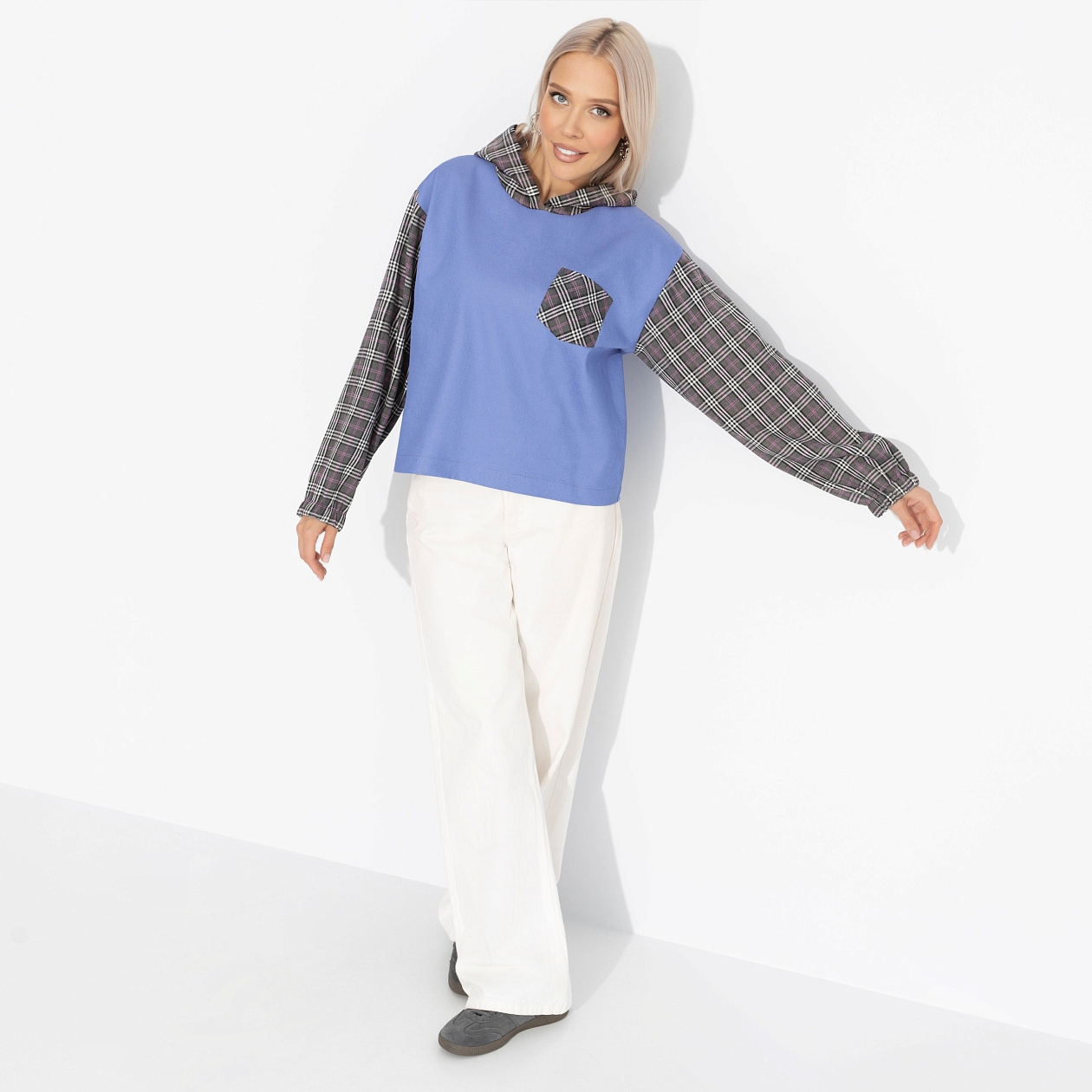 Обязательно сбудется. Состав: 78% хлопок, 20% п/э, 2% эластан