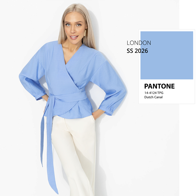 Блуза Восхитительные охваты (голубой рассветный) 