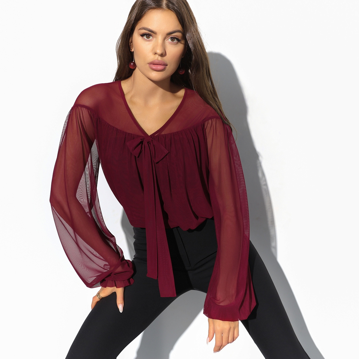 Блуза На крыльях вдохновения. Состав: 95% нейлон, 5% спандекс