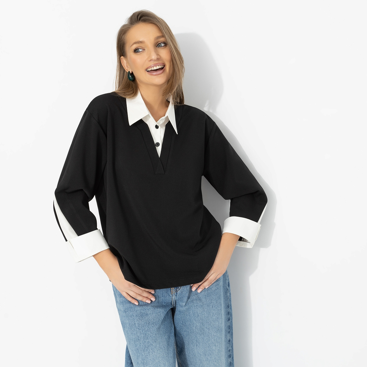 Блуза Легенда в кадре (эталон). Состав: 95% п/э, 5% эластан